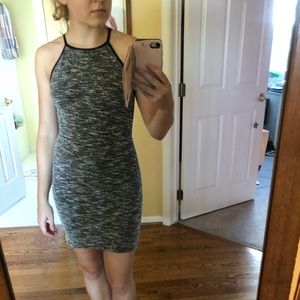 Fitted gray dress